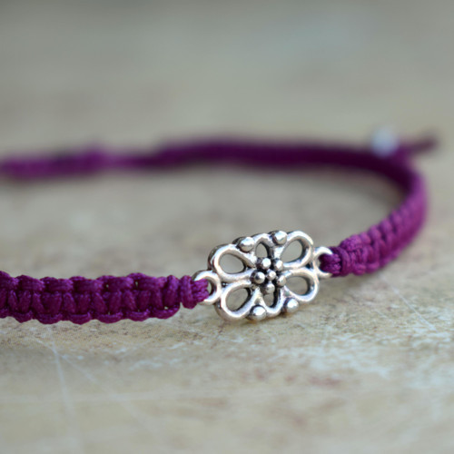 Fialová harmonie - shamballa náramek... — foto 3