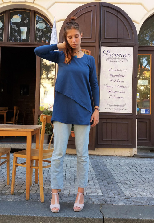 Elegantní Tunika Modrá — foto 4
