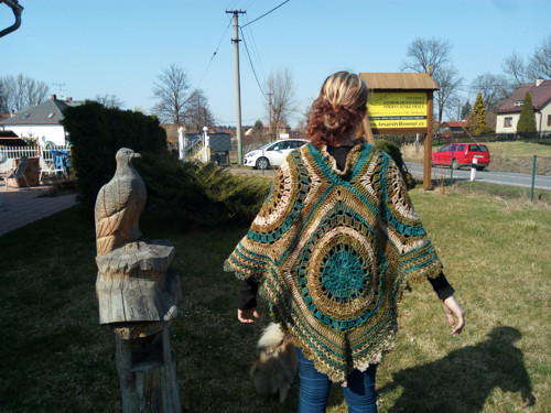 PONCHO Zelené odstíny 1 — foto 5