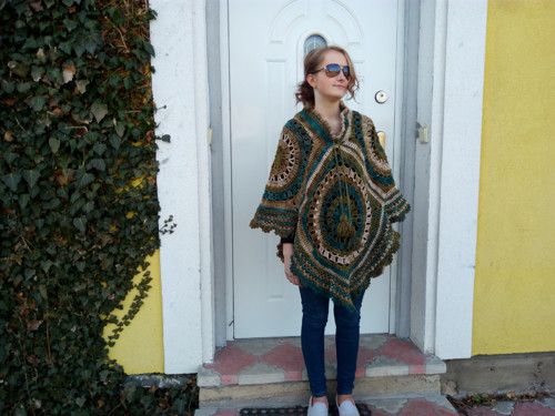 PONCHO Zelené odstíny 1 — foto 3