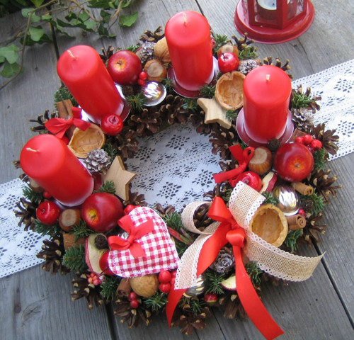 Adventní věnec tradičně — foto 4