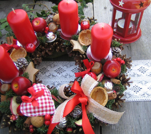 Adventní věnec tradičně — foto 2