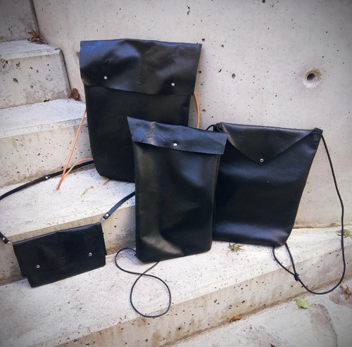 Black minimal bag/backpack — foto 3