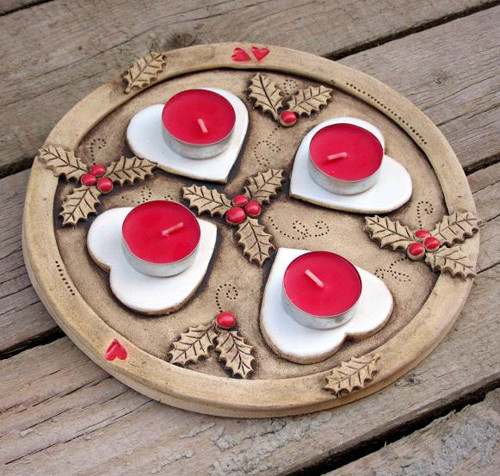 Adventní svícen cesmínový — foto 2