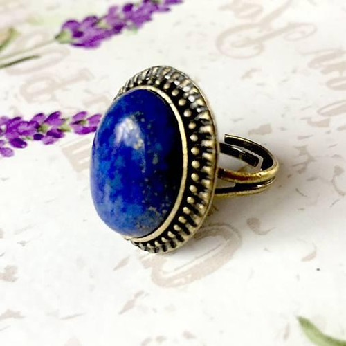 Set šperků s lapisem lazuli bronz /0078 — foto 5