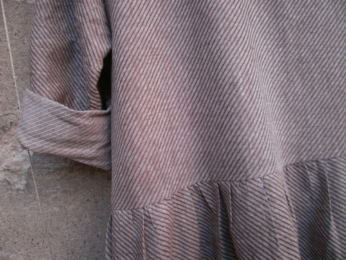 Hnědo-béžové šaty L - XL SLEVA ! — foto 3
