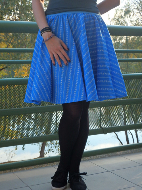 Opravdická kolová, bleděmodrá XS — foto 5