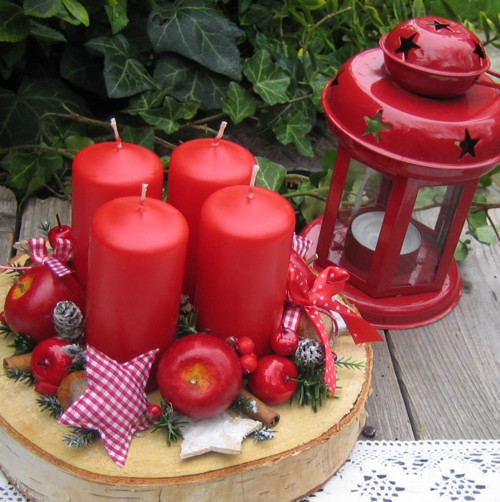 Adventní svícen v přírodním stylu — foto 2