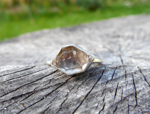 Strieborný (Ag925) Prsteň s Herkimer "diamantom" — foto 5
