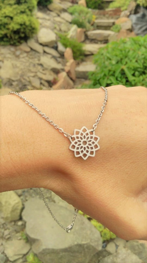 Ocelový náhrdelník*mandala — foto 4