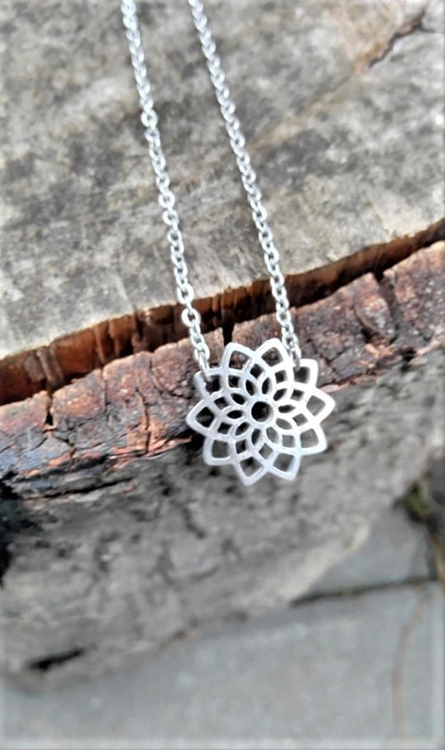 Ocelový náhrdelník*mandala — foto 3