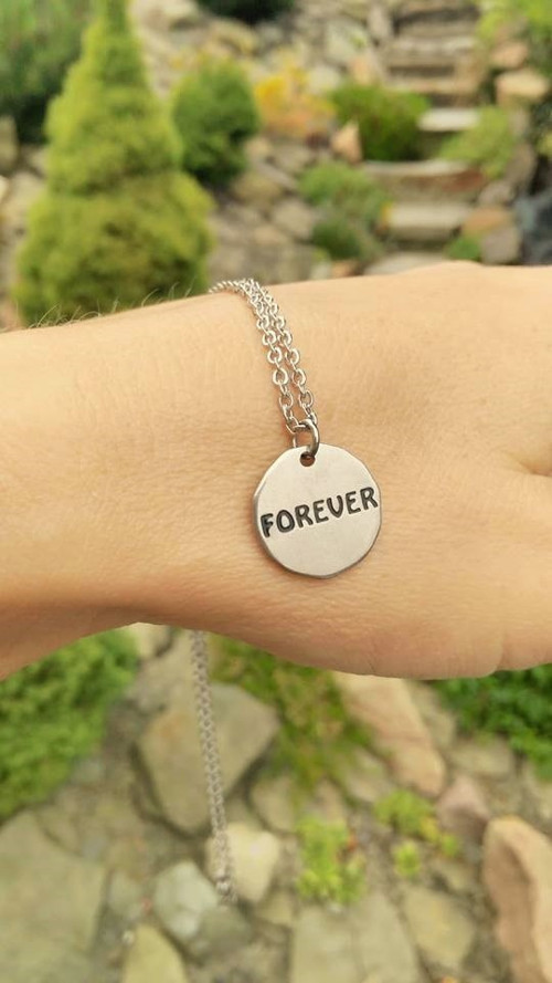 Ocelový náhrdelník*FOREVER*navždy — foto 2