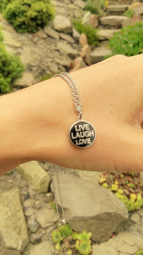 Ocelový náhrdelník*LIVE*LAUGH*LOVE — foto 2