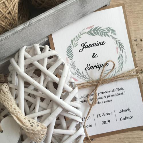 Svatební oznámení Rustic — foto 2
