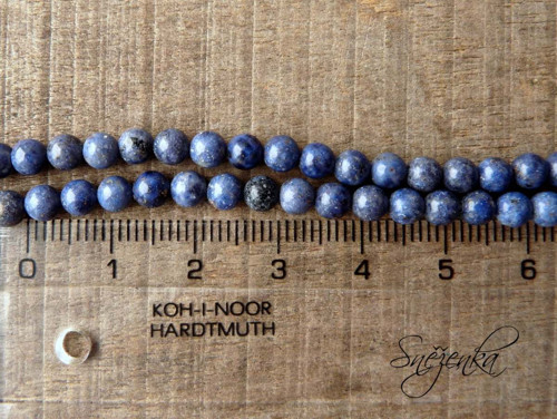 Dumortierit 4 mm, 4 ks — foto 3