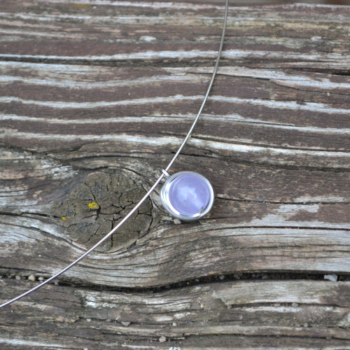 Náhrdelník z chalcedonu violet — foto 2