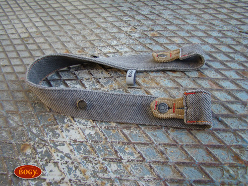 Šedý manšestrový náhradní popruh 45-55cm — foto 2