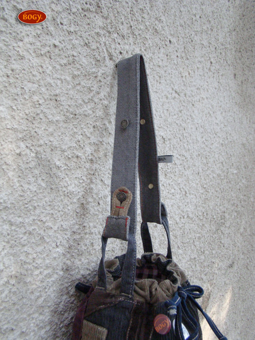 Šedý manšestrový náhradní popruh 45-55cm — foto 6