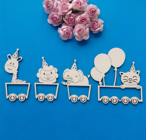 Dekorace 4 ks, chipboard (CHD) — foto 2
