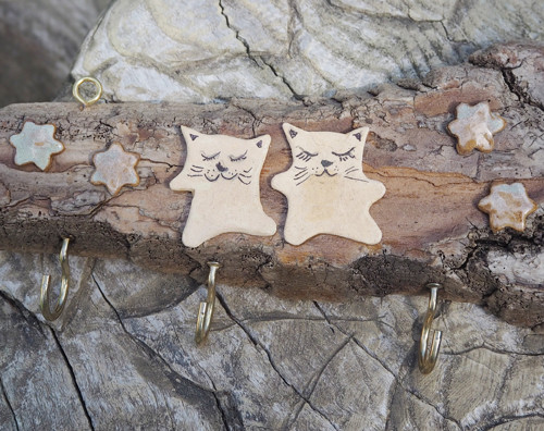 Driftwood věšák kočičky — foto 2