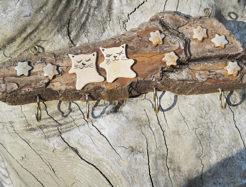 Driftwood věšák kočičky — foto 5