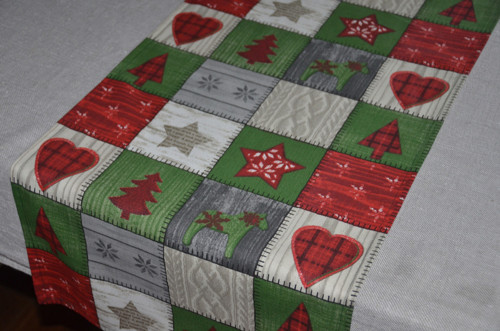Vánoční patchwork - běhoun (148x42 cm) — foto 2