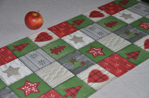 Vánoční patchwork - běhoun (148x42 cm) — foto 4