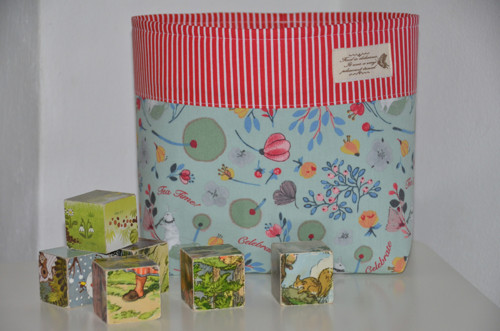 Košík z látky – Tea Time — foto 6