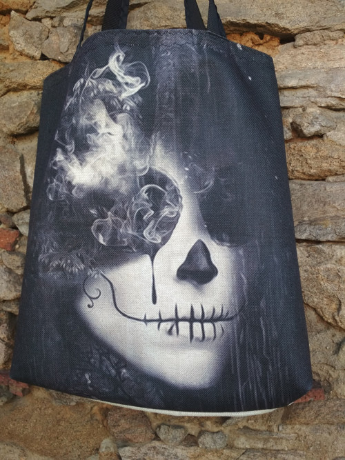 Mexico black Lady Skull — foto 3