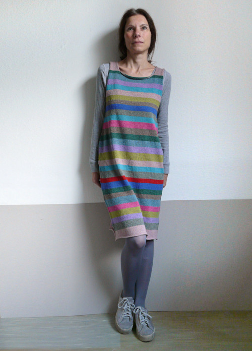 Šatová sukně farebná pásiková — foto 2