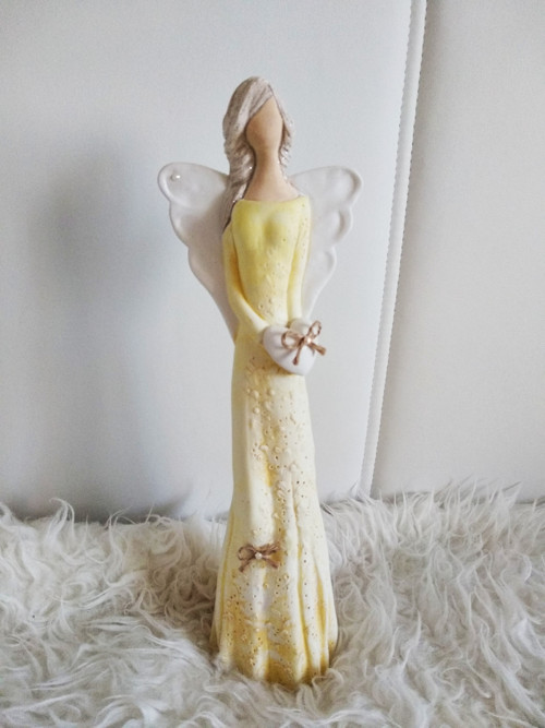 Anděl 36 cm - žlutý — foto 2