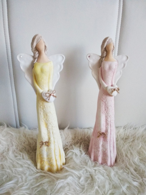 Anděl 36 cm - žlutý — foto 3