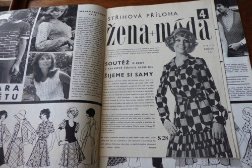 Časopis Žena a móda, číslo 4/1973, střihy! — foto 2