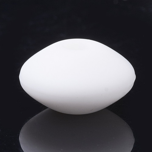 Silikonové korálky DISK 12mm (4ks) - white — foto 2