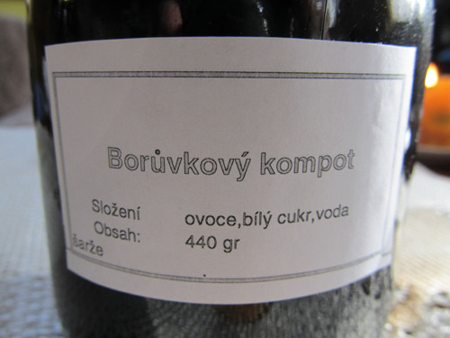 Borůvkový kompot 440gr ovoce — foto 2