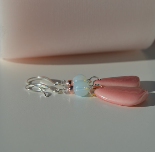 Tagua náušnice s opalitem — foto 3
