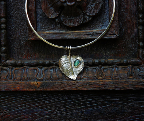 Nerezový náhrdelník..." Slilver leaf " — foto 3