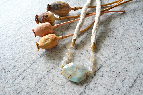 Náhrdelník Gold Rope Amazonite Sardonyx — foto 2