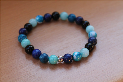 Dynamicky nestálý-AMAZONIT+ACHÁT+ONYX+LAPIS LAZULI — foto 2