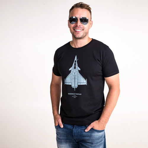 Dassault Rafale tričko - černá & oceán. šeď (reg) — foto 3