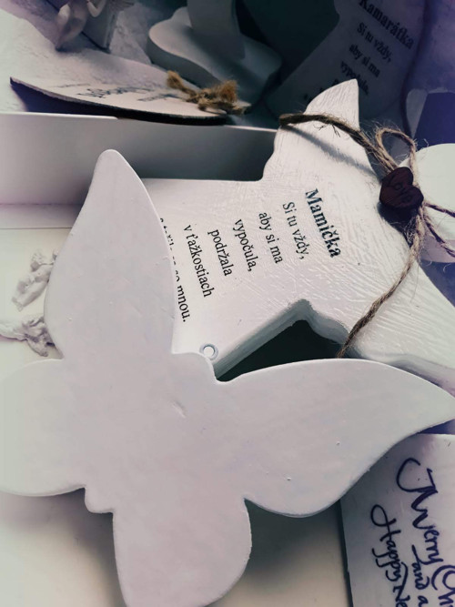 Decoupage anjelik s vlastným textom — foto 2