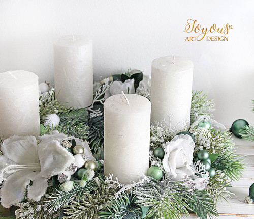 Luxusní ledový adventní věnec — foto 5