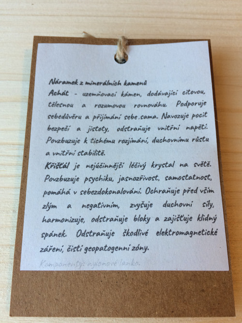 Náramek achát, vážka — foto 2