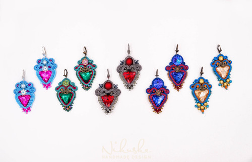 Soutache náušnice - Triangle beauty IV. — foto 2