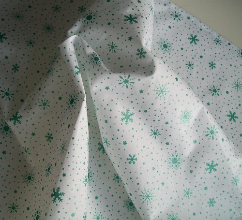 Bílý Se Zelenými Vločkami - Čtverec — foto 2
