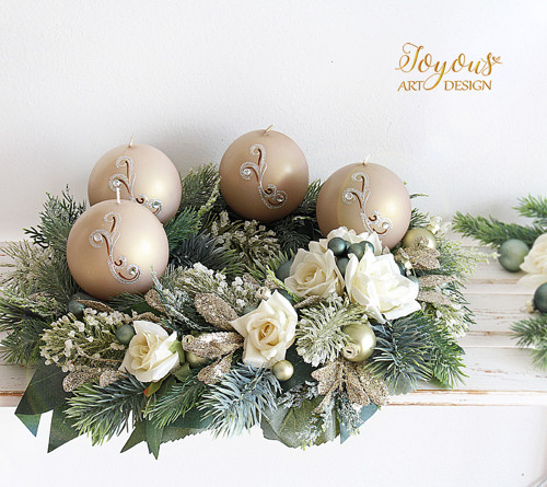 Luxusní adventní věnec — foto 2