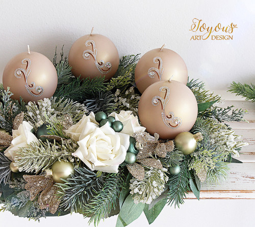 Luxusní adventní věnec — foto 3