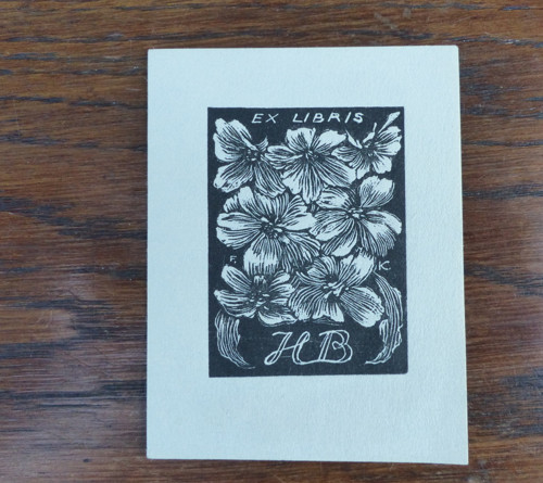 František Kobliha, grafika, Ex Libris H. B. — foto 2