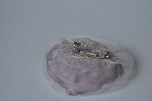 Brož s kytkou-organza — foto 3