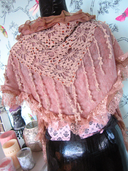 Shabby chic šál — foto 5